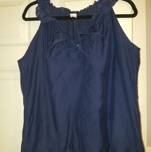 Navy J. Crew tank